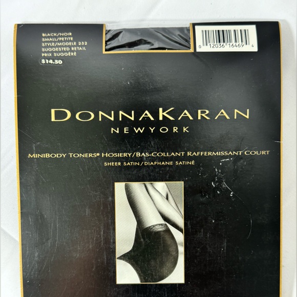 Donna Karan Hosiery Pantyhose Bundle small petite in chocolate, navy, and black - Picture 7 of 8